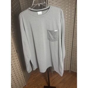Columbia Long Sleeve Striped Crew Neck Pocket T-Shirt Top XL